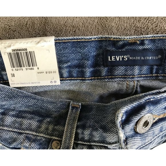 Levis Western Frayed Cut off Jean Shorts Hi-Rise - Picture 13 of 13